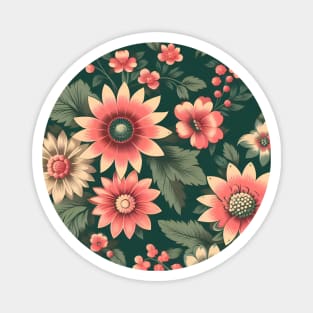 Pink Flowers Magnet